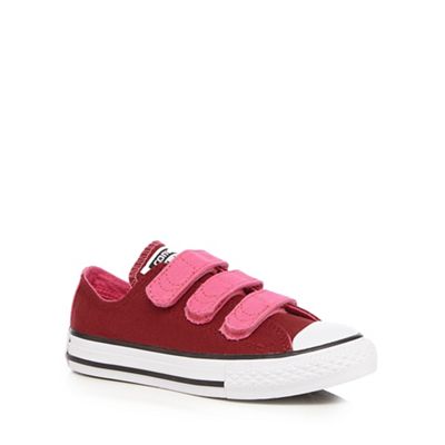 Converse Boys' dark red 'Chuck Taylor' trainers